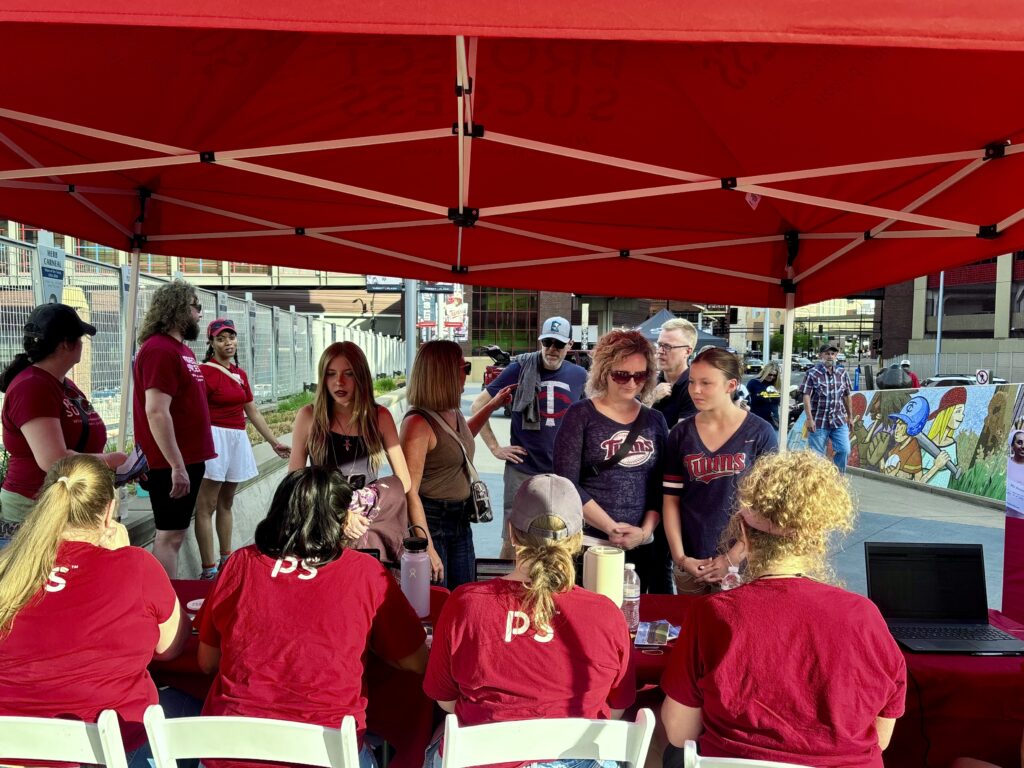 Families checking in.